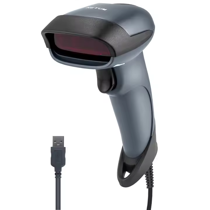 Escáner de Barcode Láser USB NETUM Portátil 1D con Cable Ideal para Supermercados, Tiendas Convenientes, Almacenes NT-M1 - 1