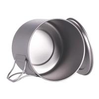 Taza de camping ultraligera con tapa y asa plegable, utensilios de cocina para exteriores, mochilas y picnics - details 5