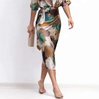 Vestido Maxi de Verano Ouwu Elegante Estilo de Oficina Casual para Mujeres - details 4