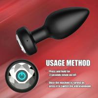 1 vibrador anal de 10 frecuencias, tapón anal remoto inalámbrico, juguetes sexuales sexys, productos de masturbación para adultos - details 0