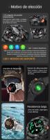 Reloj Inteligente Militar 2024 para Hombres con Llamadas, Smartwatch Deportivo con más de 100 Deportes, Reloj de Fitness, Monitor de Oxígeno en Sangre, Frecuencia Cardíaca y Sueño, Impermeable IP68, Compatible con Teléfonos Android iPhone Samsung Xiaomi - details 1