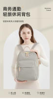 Mochilas Mochila para ordenador portátil para mujer Bolsas de viaje de negocios Mochila grande para portátil de 15 pulgadas Mochila urbana impermeable para viajeros Diseño de lujo Tela Oxford impermeable Tela duradera - details 0