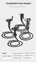 Adaptador de bomba de bicicleta con tubo, botón de liberación inteligente, Dragon, DVN T Presta, Schrader, válvula Dunlop, accesorio de inflado de bicicleta de carretera y MTB - details 0