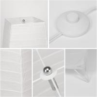 Lámpara de Pie Lianheng Estilo Japonés con Pantalla de Papel de Arroz Lámpara de Oficina y Dormitorio Pack de 2 Marrón - details 20