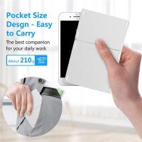 Teclado Bluetooth plegable, teclado inalámbrico recargable por USB para IOS, Android, Windows, PC, portátil, teléfono inteligente, plateado - details 1