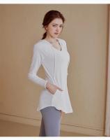 Ropa de Yoga para Mujer Top Deportivo, Camisa Holgada Informal, Chaqueta de Fitness con Capucha, Manga Larga, Secado Rápido - details 2