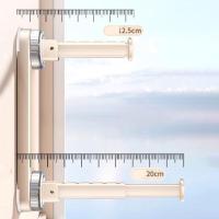 Colgador de ropa con ventosa sin perforaciones, tendedero de ropa extensible montado en la pared, estante colgante de plástico plegable para balcón - details 11