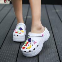 Sandalias clásicas blancas para mujer, zuecos de jardín, zapatos de playa informales, hogar - details 6