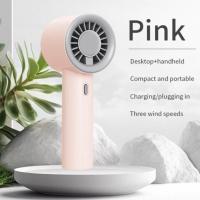 Ventilador portátil de mano con carga USB, miniventilador de bolsillo multifuncional de aspecto bonito, pequeño, ligero y de poco ruido - details 3