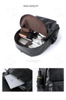 Mochila escolar de cuero para hombre, bolsa de ordenador a la moda, impermeable, de viaje, de negocios, informal, gran oferta - details 3