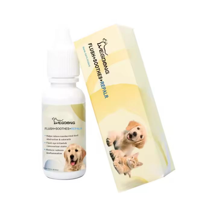 Gotas para ojos de mascotas: alivia la incomodidad, limpia las manchas de lágrimas y descarga de ojos, productos para el cuidado de mascotas para gatos y perros - 1