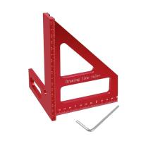 Herramienta de medición de metal 3D precisa para ingenieros rpenter Regla de ángulo de inglete de aluminio de 45 y 90 grados - details 6