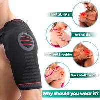 Soporte de Hombro Compresivo Tela Transpirable, Absorción de Choques, Alivio del Dolor de Hombros, Soporte Todo el Día - details 2