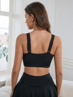Sujetador Deportivo de Alto Impacto para Mujer, Bloqueo de Color, Cierre Frontal con Cremallera, Tirantes Ajustables, Ajuste - details 4