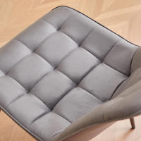 EGOONM, un juego de 4 sillas de comedor de terciopelo, patas de Metal, silla moderna y cómoda para cocina, dormitorio, sala de estar, muebles para el hogar - details 5