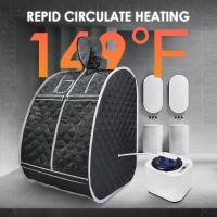 Saunas de Spa portátiles y ligeras y plegables, generador de vapor de 2L y 1000W con protección y Control remoto - details 1