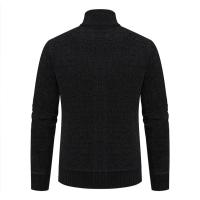 Cárdigans de otoño e invierno, suéteres con cuello levantado para hombre, suéteres de chenilla, prendas de vestir exteriores, ropa de hombre - details 9