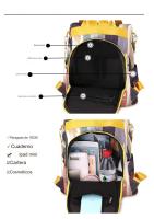 Mochila Antirrobo informal para Mujer, Bolso Impermeable de nailon, Mochila de Trabajo, Mochila de Viaje informal - details 9