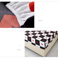 Bonenjoy-sábana ajustable de estilo Simple, transpirable sábana elástica, ropa de cama estampada para el hogar (sin funda de almohada) - details 8