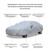 Cubierta Impermeable Para Coche 190T, Forro De Algodón Transpirable, Abierto, Polvo De Aleación UV - details 3