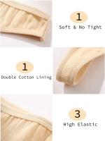 6 unidades/juego de tangas de algodón para mujer, bragas femeninas acanaladas de tiro bajo, Tanga para mujer, Bikini Sexy 7, ropa íntima de S-XL suave de Color sólido para chica - details 6