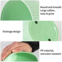 Flor de plástico planta jugosa circular ETA, raya vertical ETA con bandeja, decoración de escritorio para el hogar y la oficina - details 6