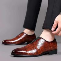 2025 envío de gota de agua nuevo producto vestido creativo para hombres zapatos regulares de negocios de ocio inteligentes - details 12