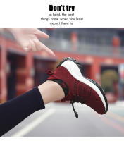 Zapatos para caminar de marca para mujer, zapatillas de deporte con calcetines de punto transpirables, zapatos cómodos para lactancia, zapatos deportivos con plataforma informales - details 27