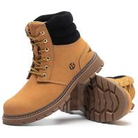 Botas de Seguridad para Hombres Cuero de Microfibra Impermeables Anti-Afilado - details 2