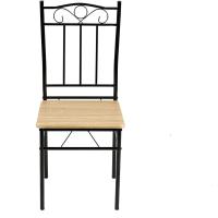 Juego de Comedor de Madera Veteada y Sillas Mesa y Sillas de Metal para Comedor, Cocina y Sala de Estar - details 7