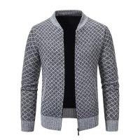 Cardigan de Invierno para Hombres Cuello de Béisbol Casual Chaqueta Deportiva de Pello - details 2