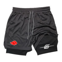 Pantalones Cortos de Doble Capa para Entrenamiento de Anime Secado Rápido, Multiuso, Talla M-3XL - details 1