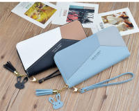 Cartera larga de cuero para mujer, tarjetero de mano con cremallera para teléfono, monedas, regalo de Navidad - details 6