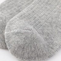 Calcetines de algodón para niños y niñas, medias de colores sólidos y rayas, lote de 6 pares - details 5