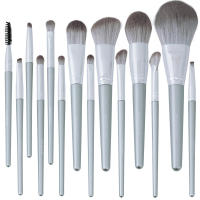 Conjunto de pinceles de maquillaje de 14 piezas pinceles de sombra de ojos pinceles sueltos pinceles de base de labios pinceles rubor conjunto completo de pinceles de belleza imagen como un conjunto incluido - details 4