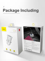 Baseus-cargador de coche de carga rápida, dispositivo Circular de plástico, USB Dual + tipo C, 30W, QC3.0 - details 15