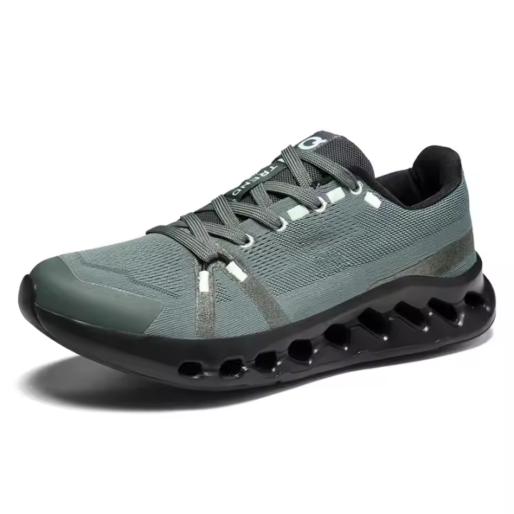 Zapatos para correr de choque lento zapatillas de deporte tejido transpirable con mosca zapatos de hombre - 1