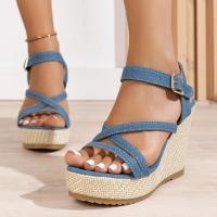 Sandalias de tacón de cuña a la moda de verano para mujer - details 0