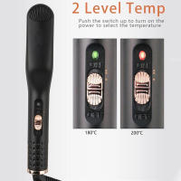 Portable Quick Heating Beard Straightening Comb 3 in 1 mini multi-function hair straightening and beard brush - details 2