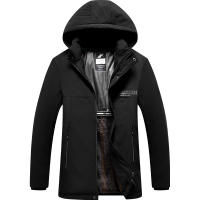 CHAIFENKO Chaqueta de Invierno Gruesa de Poliéster Abrigo de Mano para Hombres con Cremallera - details 1