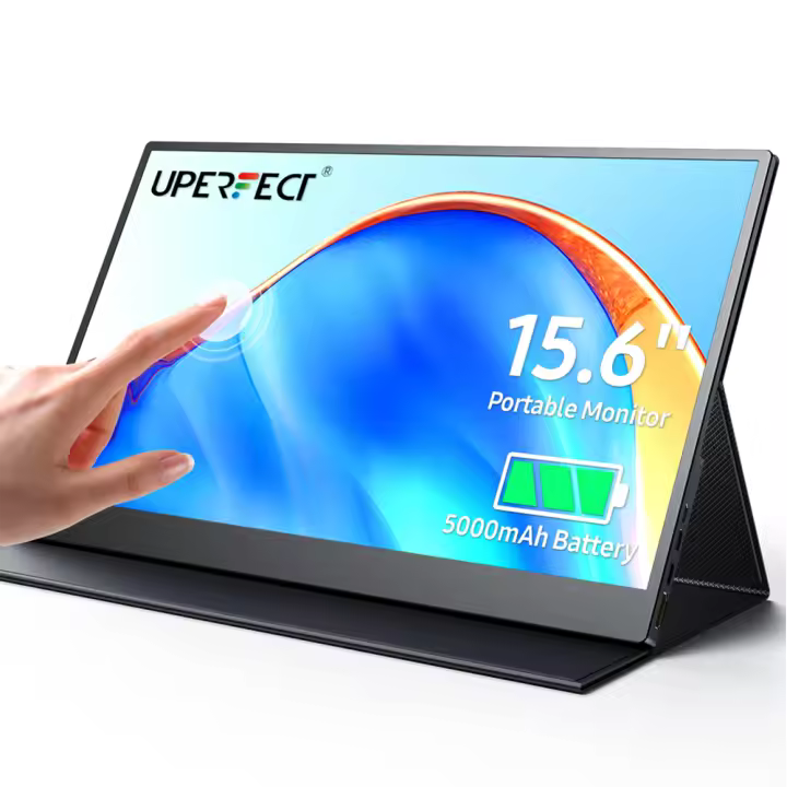UPERFECT Monitor portátil de 15,6 pulgadas IPS HDR FHD Pantalla mate Cuidado de los ojos Batería recargable de 5000 mAh - 1