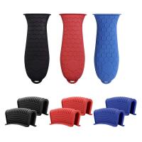 Soporte de silicona antideslizante resistente al calor, Clips de olla, soporte de mango de olla, cubierta protectora, cubierta de mango de sartén, accesorios de cocina - details 4