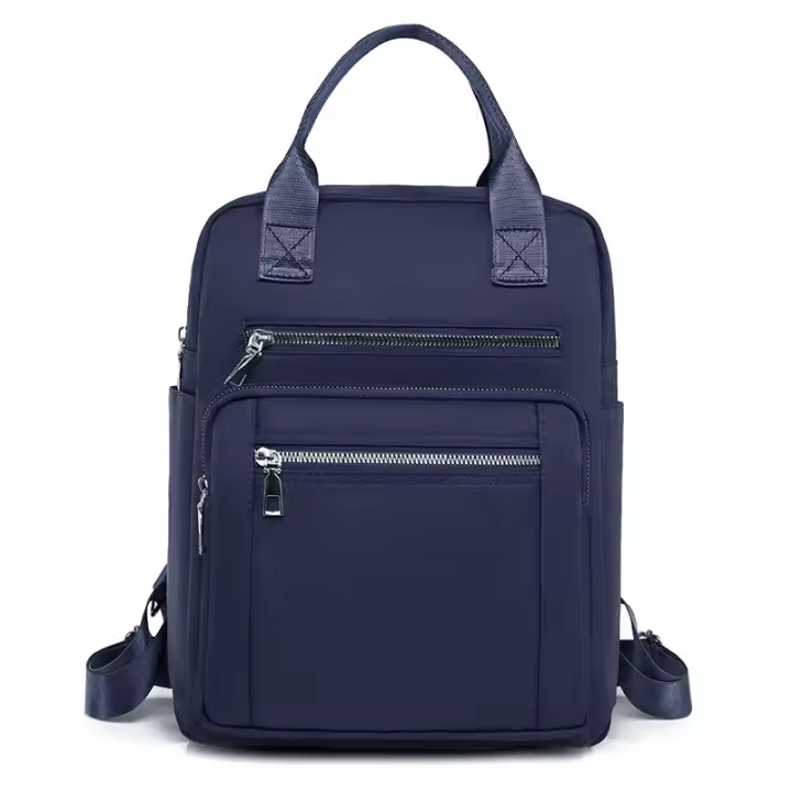Mochila De Viaje Casual Para Mujer Impermeable De Oxford Gran Capacidad Con Hombros Múltiples Funciones Estilo Escolar - 1