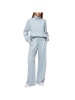 Conjuntos de dos piezas para mujer, tops y pantalones de cuello alto informales, trajes de moda para mujer, otoño - details 6