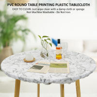 Mantel de Mesa Redondo Impermeable PVC Resistente al Aceite de Cocina para Fiestas y Bodas - details 2
