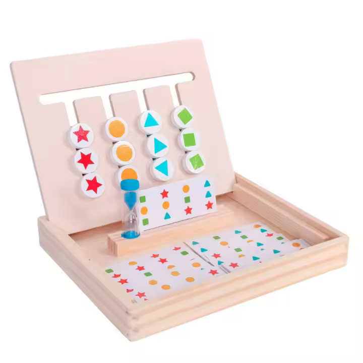 Excitat Juguetes de Aprendizaje Montessori Puzzle de Deslizamiento de Madera para Niños - 1