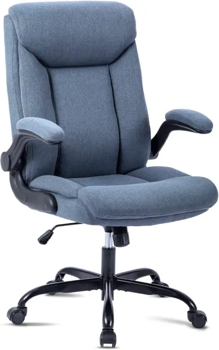 Silla de Oficina Ergonómica Giratoria con Brazo Ajustable Cómoda para Juegos en Casa o Oficina - 1
