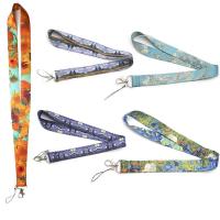 Cordón con certificado de la serie de arte, accesorios para teléfono móvil, correas para colgar, correa para el cuello, Van Gogh - details 1