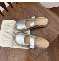 Baotou zapatillas mujer verano desgaste sentido avanzado, la nueva celebridad de Internet super fuego versátil fondo suave medio pie zapatillas - details 19