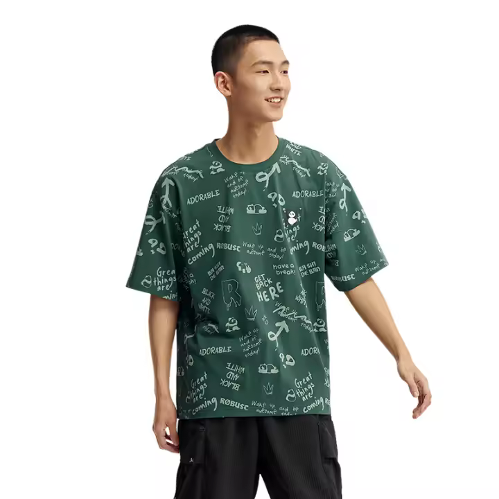 Camiseta de manga corta Semir para hombre, novedad de verano 2025, Top estampado a la moda para pareja de gran tamaño - 1